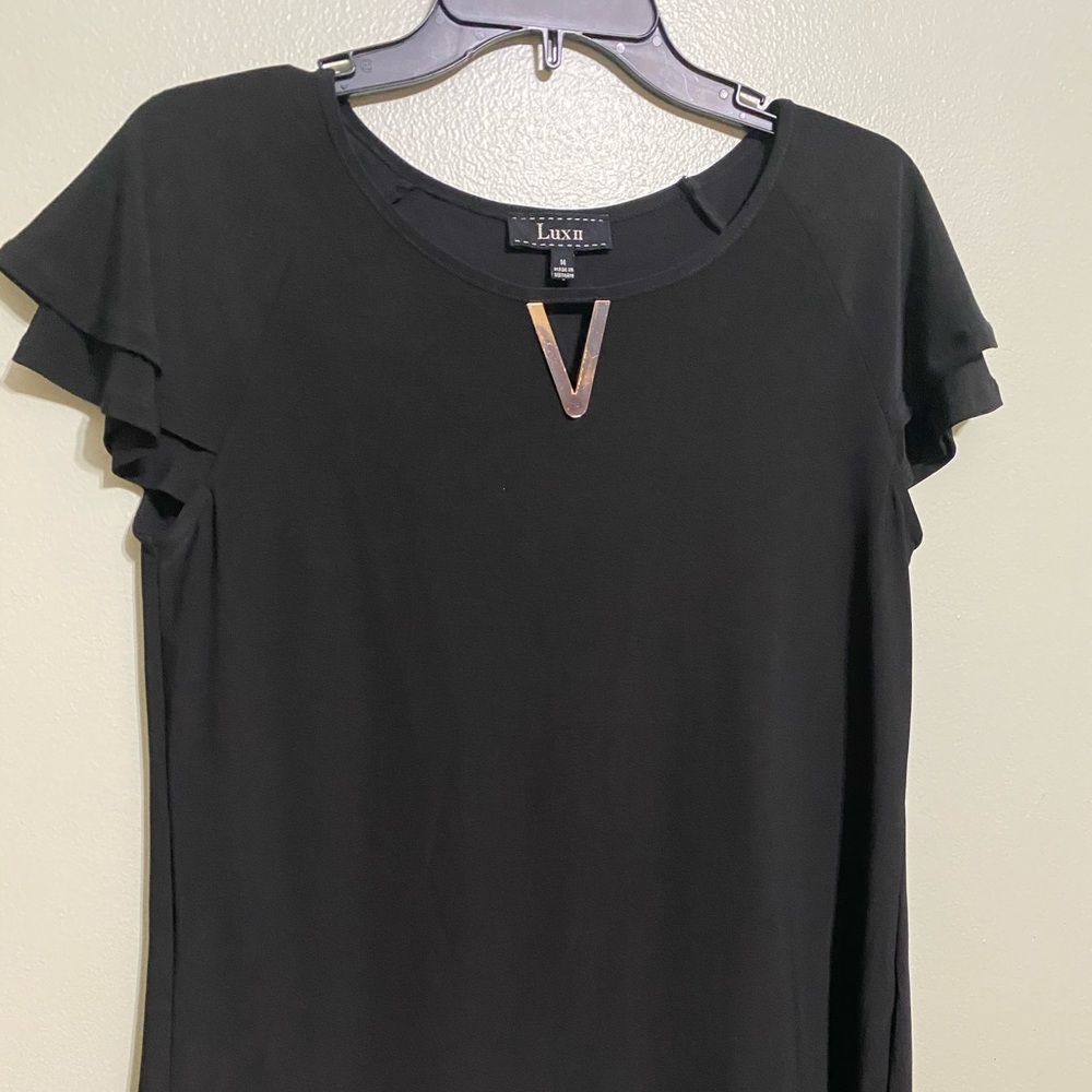Black Lux II Medium Dress Shirt
